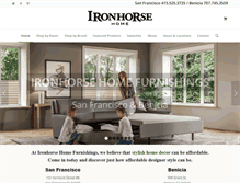 Tablet Screenshot of ironhorsehomefurnishings.com